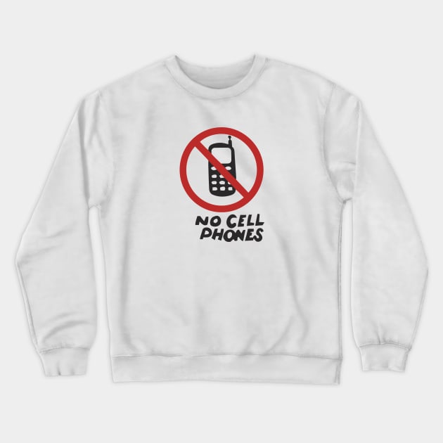 Luke's Diner No Cell Phones Crewneck Sweatshirt by fandemonium